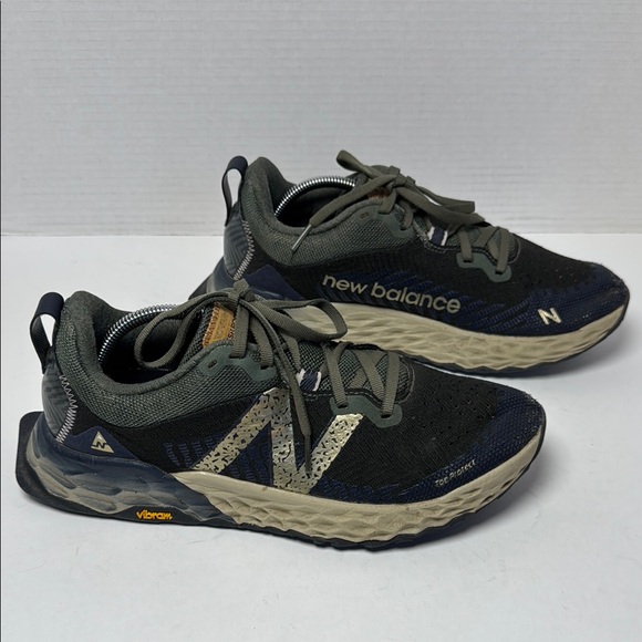New Balance Men's Fresh Foam V6 Trail Running Athletic Shoes Black Spruce Size 8 - Picture 1 of 11